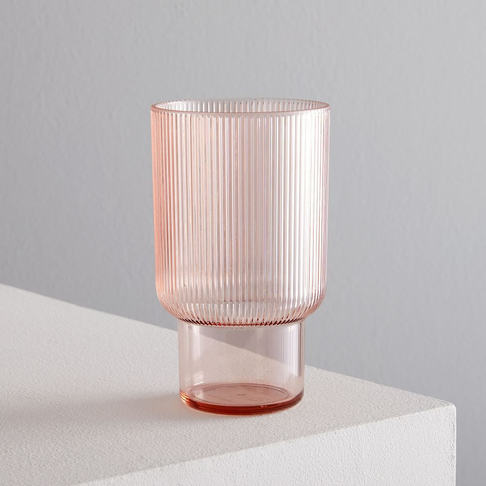 Fluted Acrylic Drinking Glasses | West Elm (US)