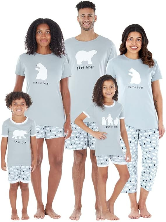 Sleepyheads Holiday Family Matching PJ Sets, Bear, Snowflakes, Tie Dye | Amazon (US)