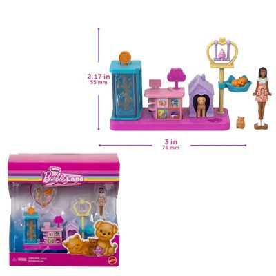 Barbie Mini Doll Pet Store: Barbie Land with 1.5-Inch Doll, Pet Figures, Animal Playset & Accessories | Target