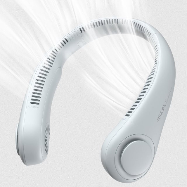 JISULIFE Portable Neck Fan, Wearable Personal Fan, 4000 mAh Battery Powered Bladeless Fan with 3 ... | Walmart (US)