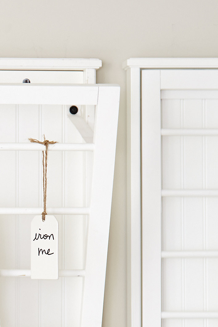 Beadboard Drying Rack & Poplar Crafted Water Resistant Laundry Organizer | Ballard Designs, Inc.