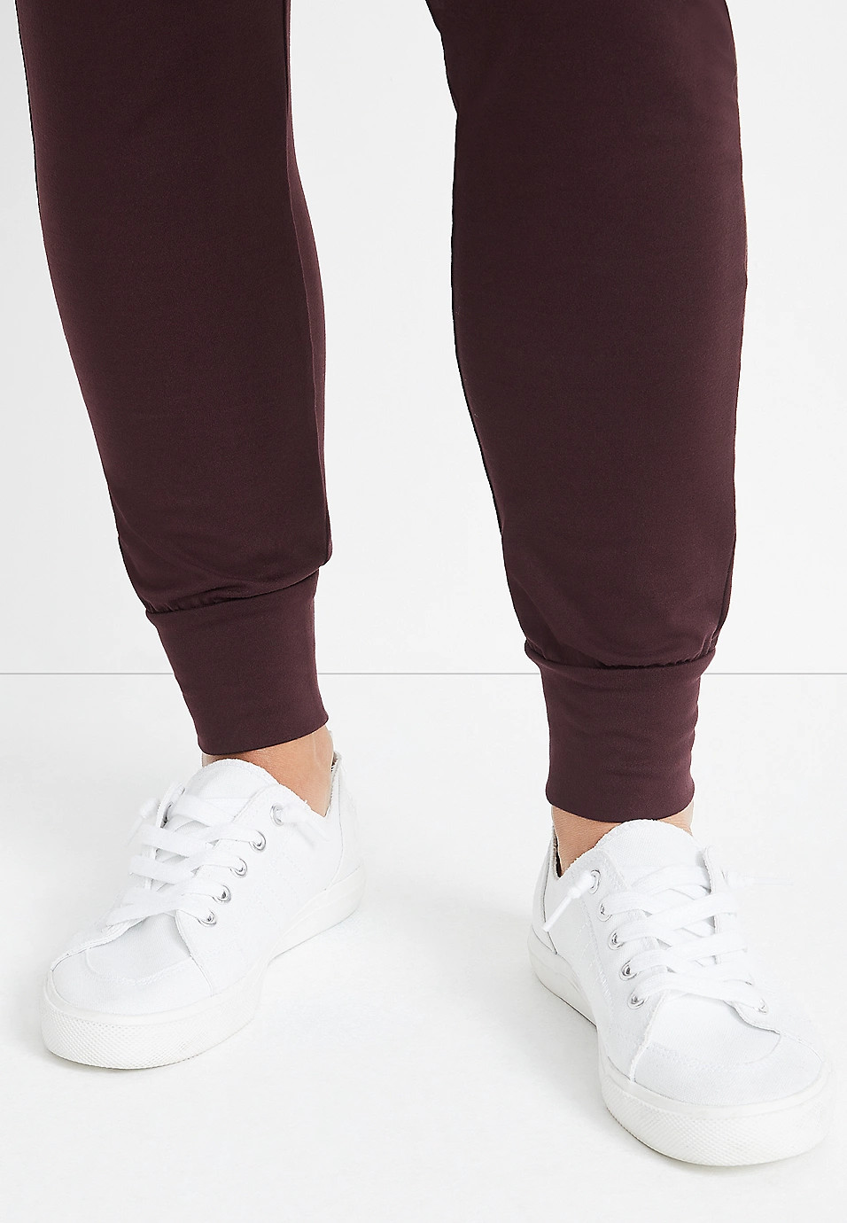 High Rise Brown Ultra Soft Jogger Pant | Maurices