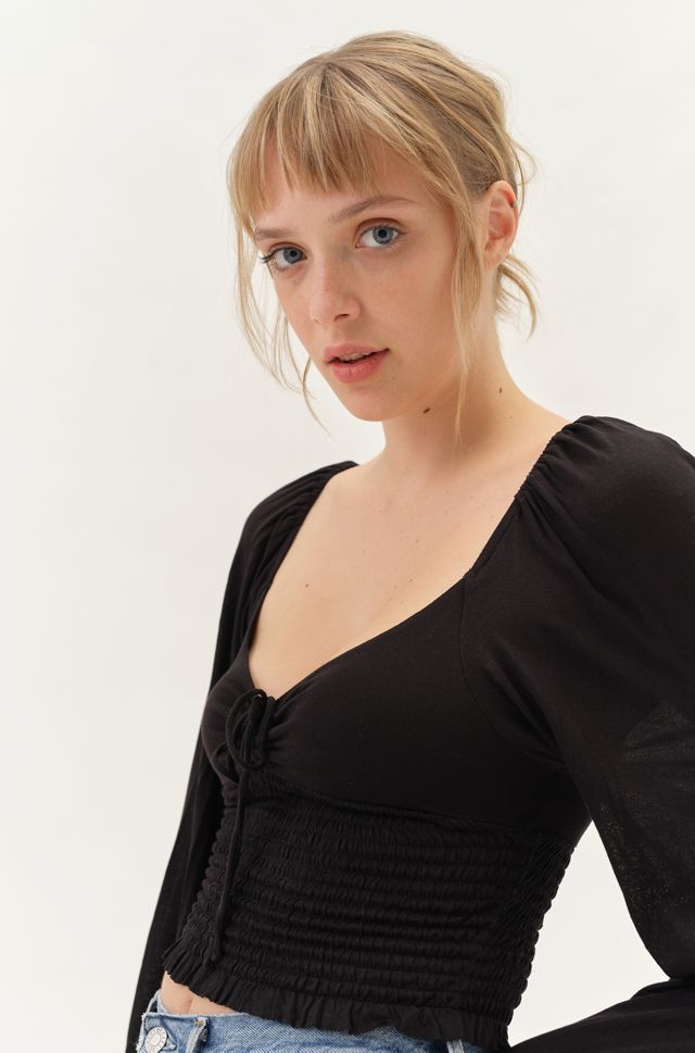 UO Old Soul Smocked Top | Urban Outfitters (US and RoW)