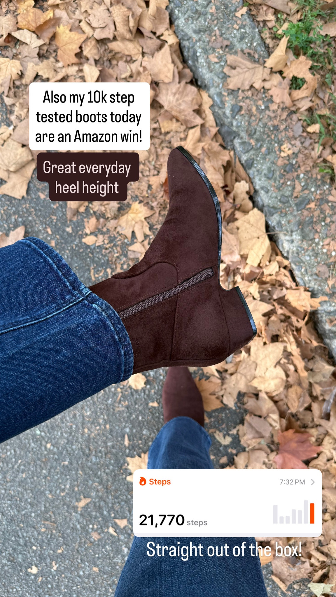 20k step tested Amazon boots. Wearing 7. I’m between a 6.5 & 7. Sized up to wear with thicker socks