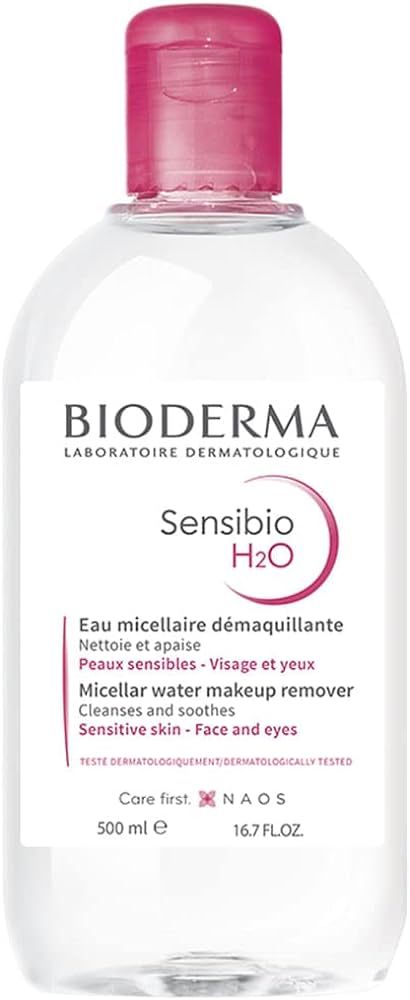 Bioderma - Sensibio - H2O Micellar Water - Makeup Remover Cleanser - Face Cleanser for Sensitive ... | Amazon (US)