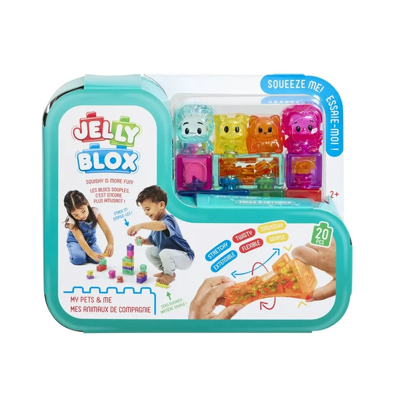 Jelly Blox My Pets and Me-  20 Piece Set of Building Blocks that Bend The Rules! | Walmart (US)