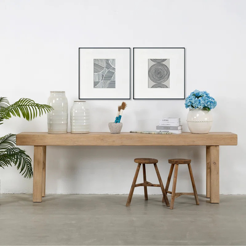 Capri 100'' Solid Wood Console Table | Wayfair North America