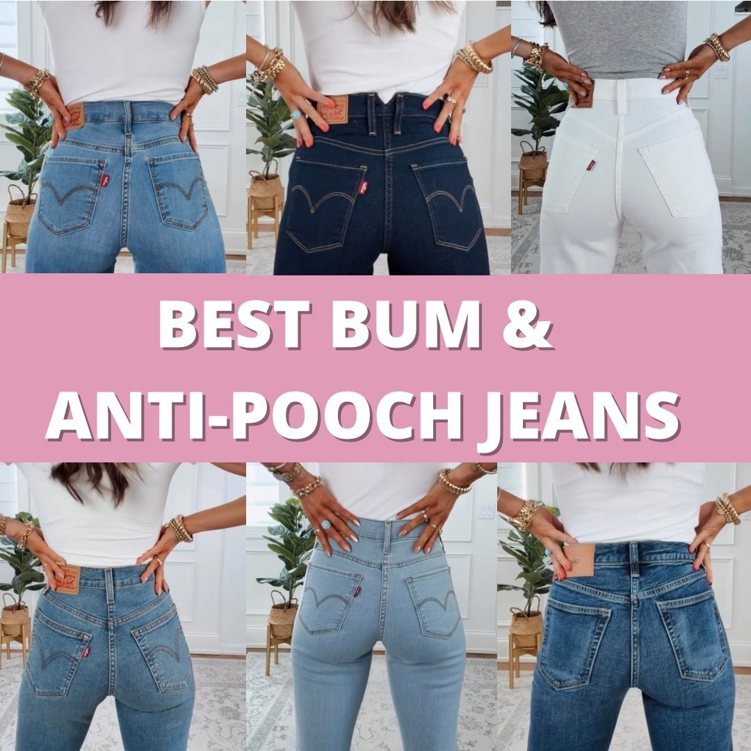 Best Bum & Anti-Pooch Jeans - wearing my true to size 25 in each. Stretch level varies. Come in lengths!!

#LTKdayinmylife #LTKgrwm #LTKootd