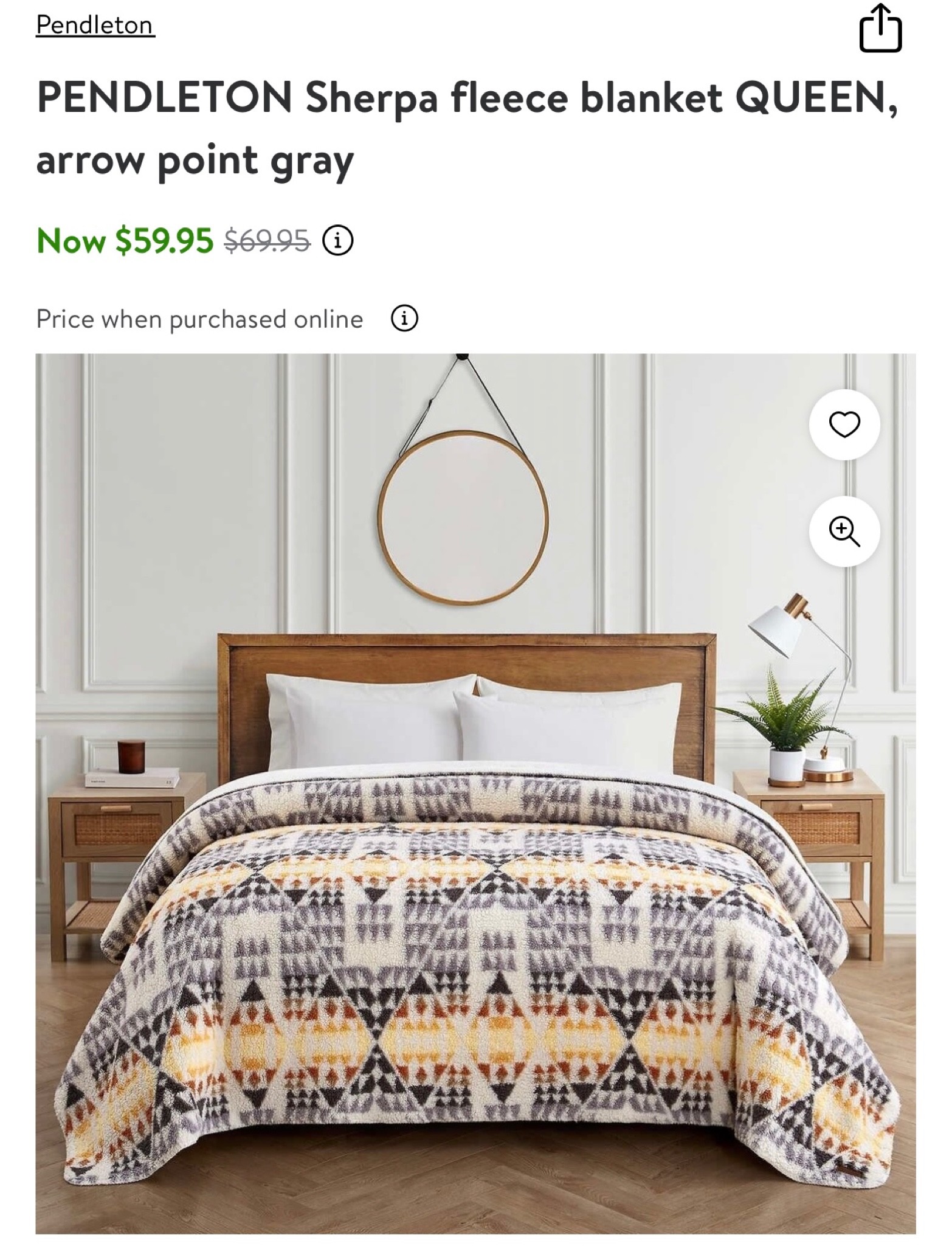 Pendleton Sherpa Fleece Blanket curated on LTK
