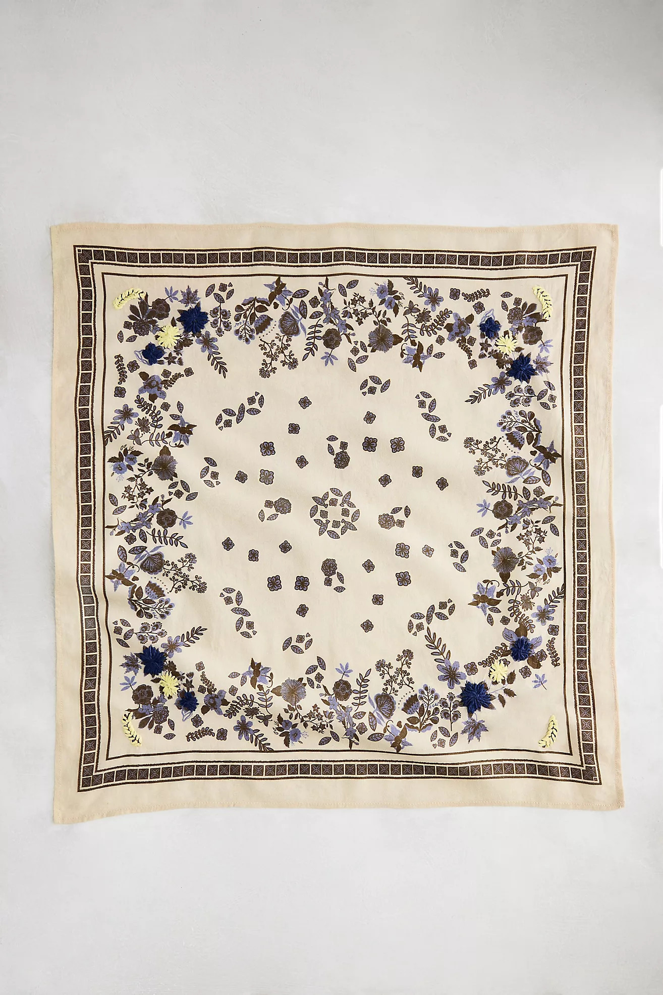 Embroidered Fall Floral Bandana | Anthropologie (US)