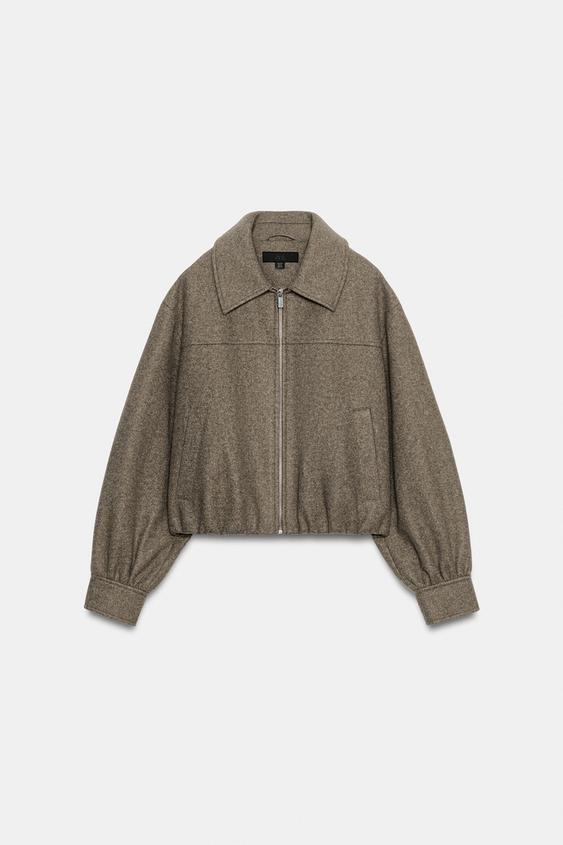 Zara - Soft Zip-Up Jacket - Black - Xxl - Woman | Zara UK