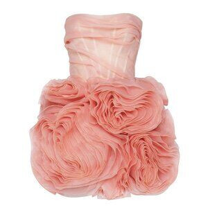 Milla, itsMilla appliquéd organza coral mini dress | Poshmark