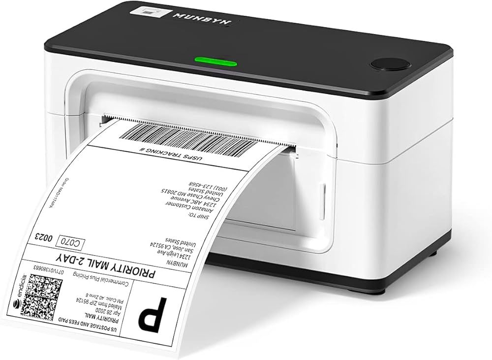MUNBYN Shipping Label Printer P941, 4x6 Label Printer for Shipping Packages, USB Thermal Printer ... | Amazon (US)
