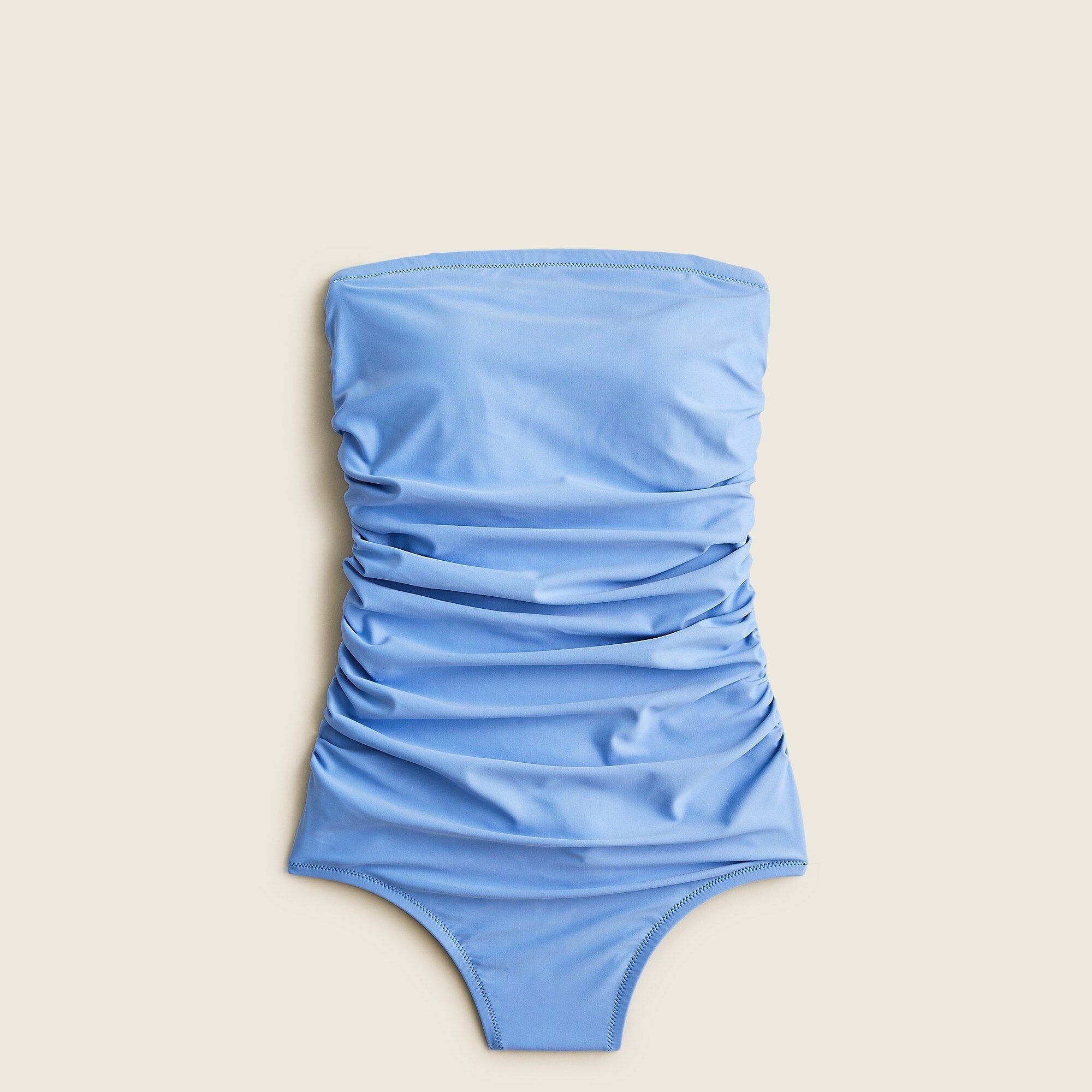 Ruched bandeau one-piece | J.Crew US