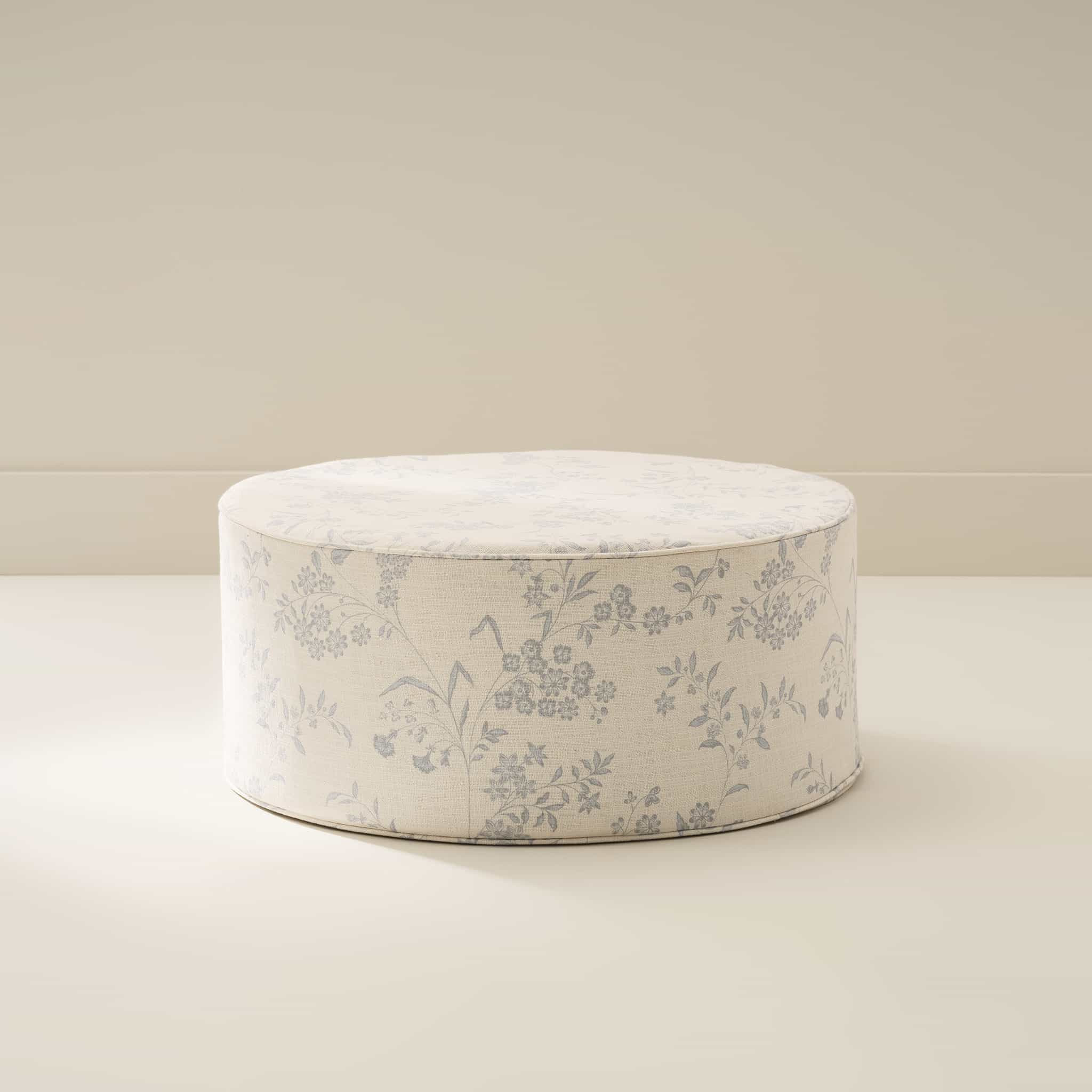 Blue Floral Ottoman | Kit | House of Noa | House of Noa