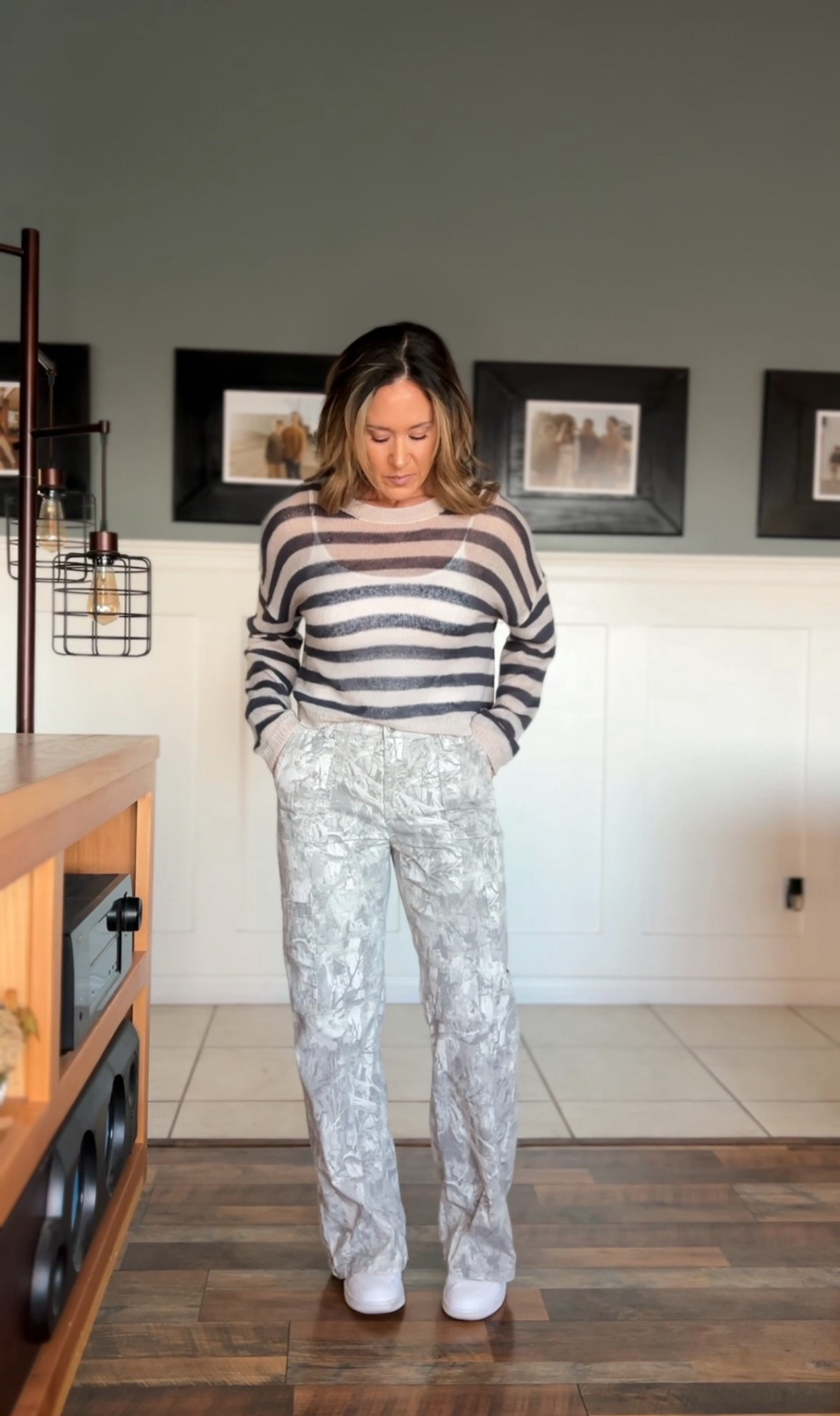 Fashion norms or rules are meant to be broken. Stripes + Camo. These days anything goes. Look linked 🤍

#LTKOver40 #LTKWorkwear #LTKStyleTip