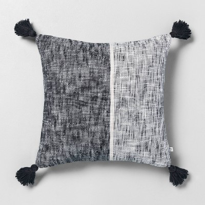 18" x 18" Block Stripes Throw Pillow - Hearth & Hand™ with Magnolia | Target