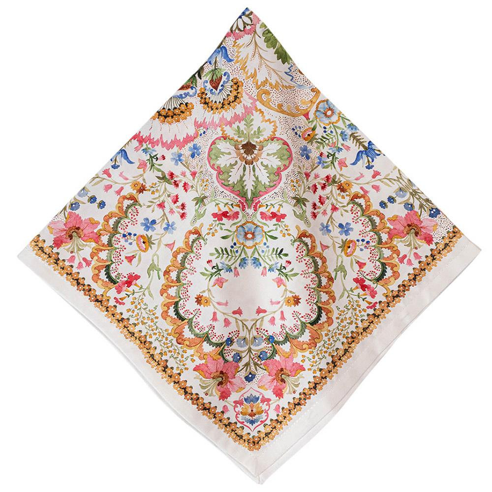 Juliska Sofia French Country Floral Pattern Cotton Napkin | Kathy Kuo Home