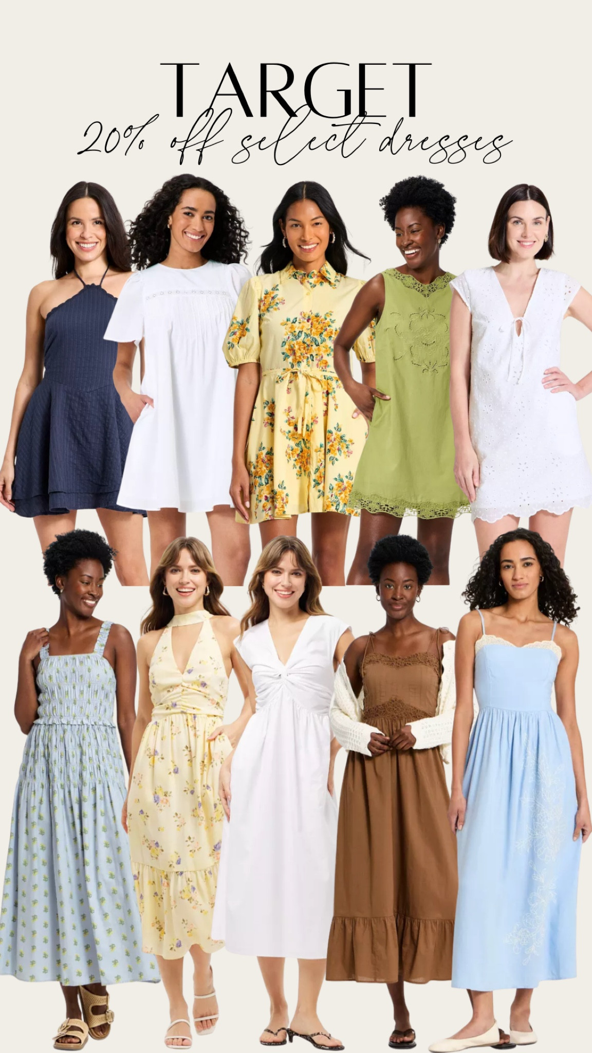 @Target select dresses are 20% off! Perfect for Mother’s Day outfits

#LTKMothersDay