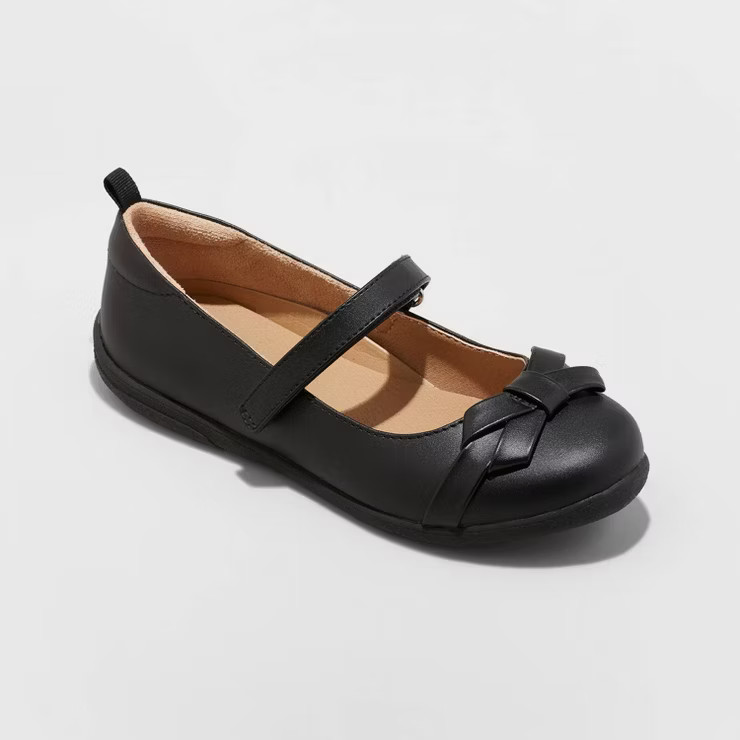 Girls' Hydia Slip-On Ballet Flats - Cat & Jack™ Black | Target