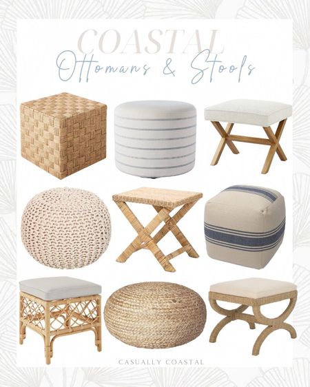 Put your feet up on a coastal inspired ottoman! 
- 
Amazon home, Amazon stools, amazon home decor, Target home decor, Target ottoman, Lynwood ottoman, Serena & Lily ottoman, Avalon stool, coastal poufs, braided poufs, textured poufs, Wayfair ottoman, cable knit ottoman, round ottoman, woven cube ottoman, coastal home decor, beach house, lake house, casually coastal, target cubes, striped cubes, striped ottomans, patterned ottoman, rattan stools, small benches, extra seating, living room furniture, bedroom furniture, entryway bench

#LTKfindsunder100 #LTKhome
