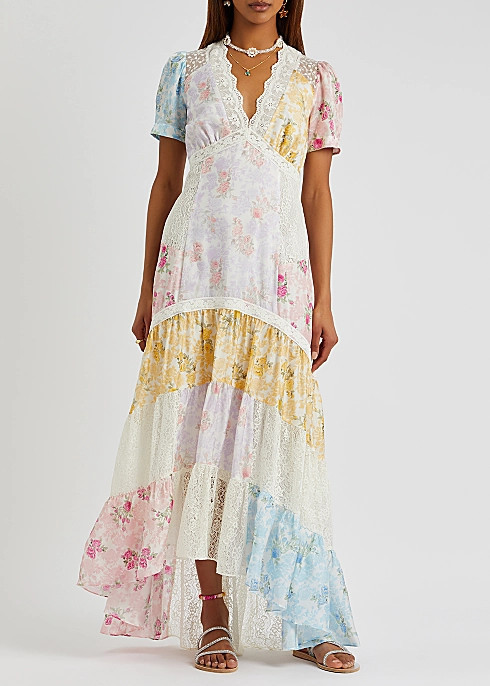 Tink panelled silk maxi dress | Harvey Nichols (Global)