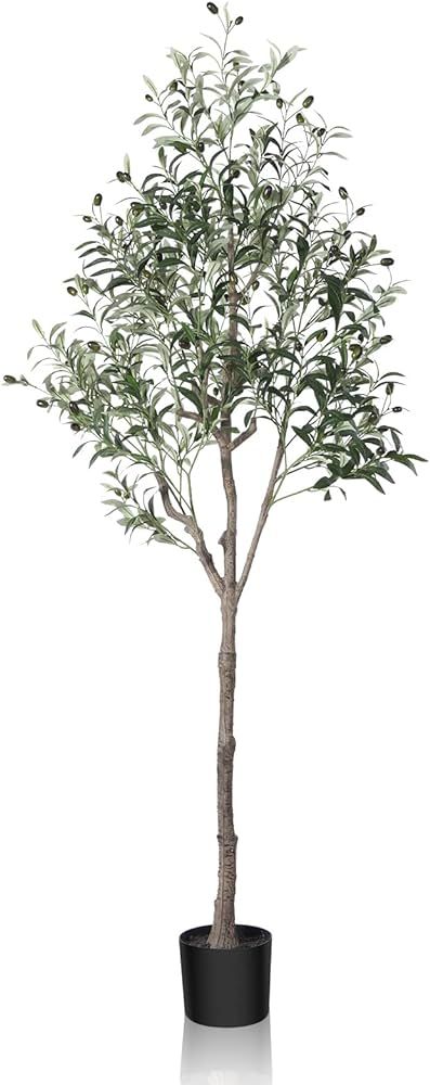 OAKRED Artificial Olive Tree,6FT Tall Fake Plant Faux Olive Plants for Indoor,Natural Fake Tree,A... | Amazon (CA)