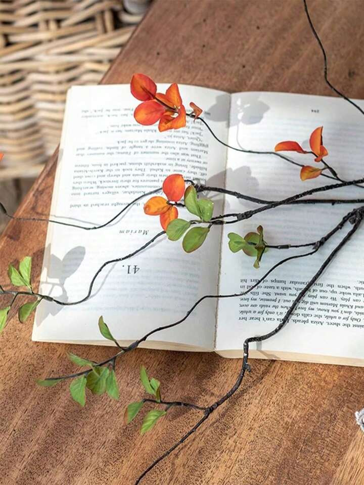 3PCS,Artificial Banyan Leaves, Long Stem - Perfect For Flower Arrangements, Home Office - Can Be ... | SHEIN
