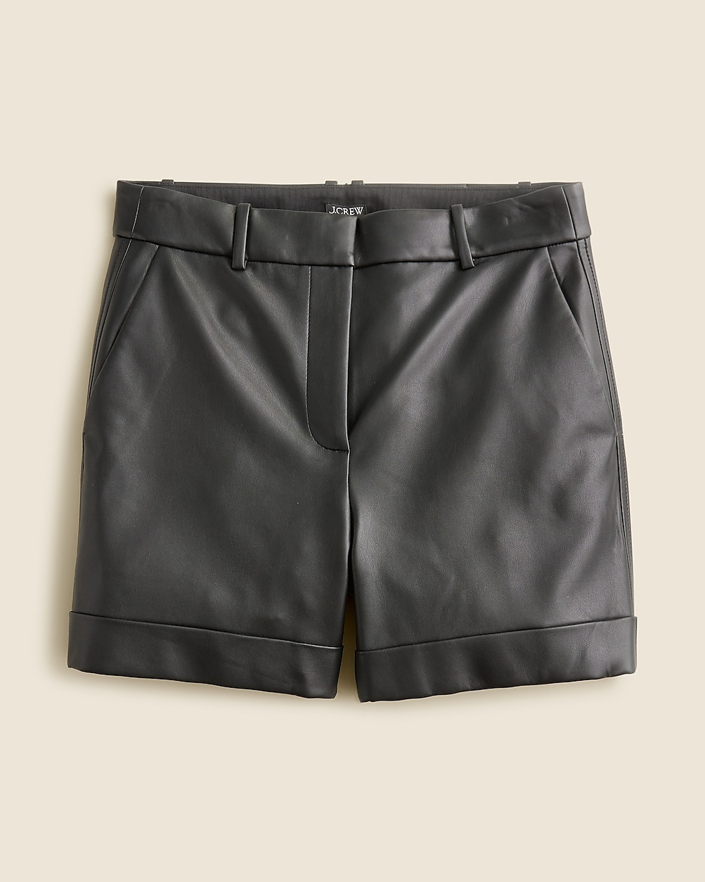 High-rise faux-leather short | J. Crew US