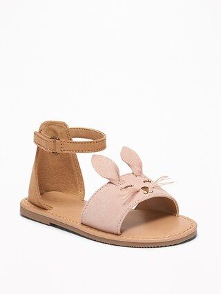 Faux-Suede Bunny Sandals for Toddler Girls | Old Navy US