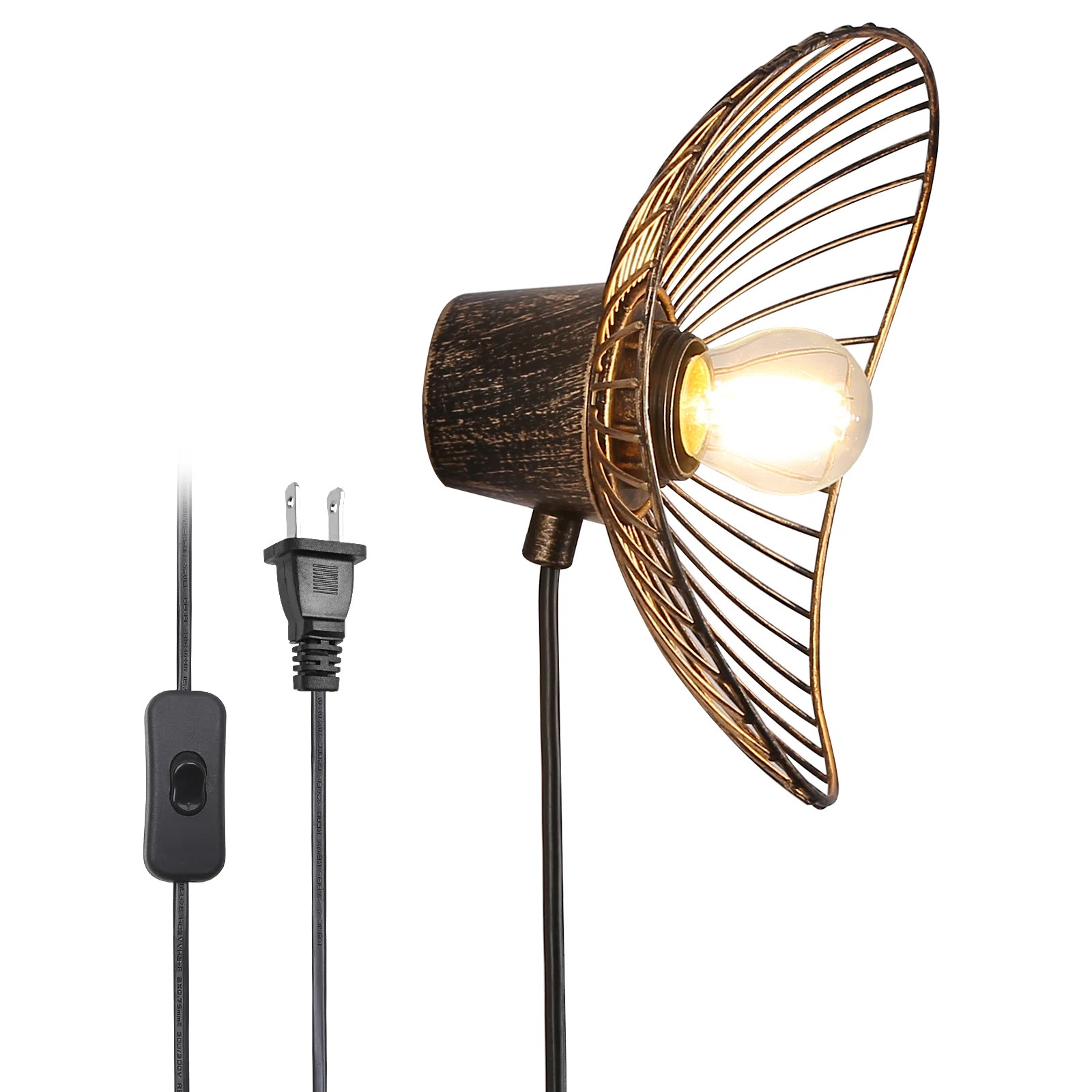 Trevius Plug-in Flush Mounted Sconce | Wayfair North America