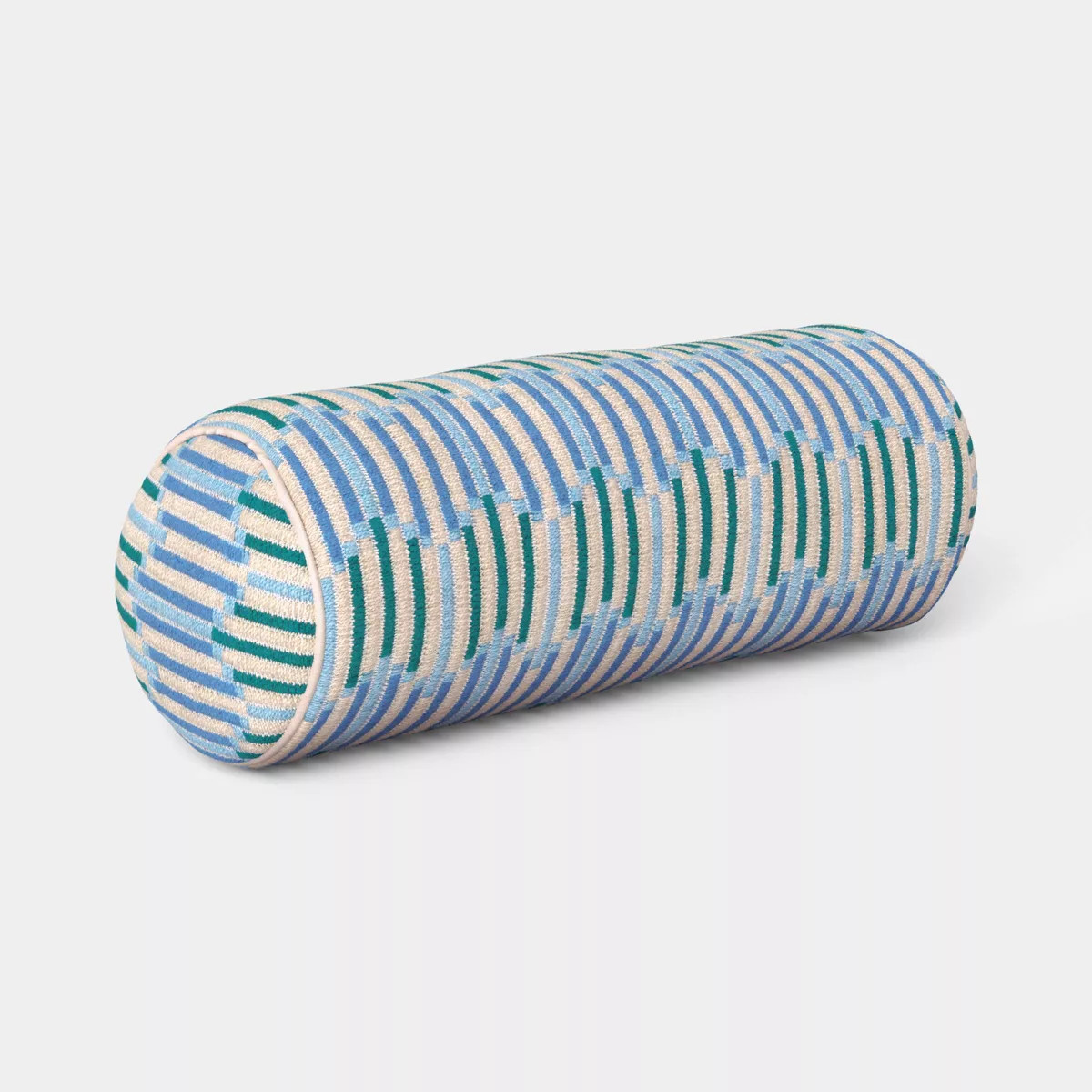 8"x20" Wavy Stripe Woven Bolster Pillow Multi-Cool - Threshold™ | Target