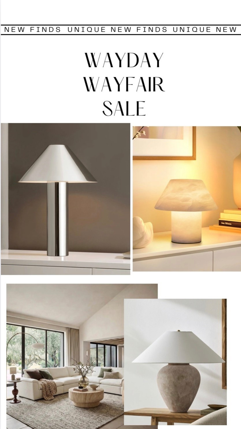 #WayDay sale at @Wayfair chrome lamp, alabaster lamp, and coffee table. #Ad, #Wayfair , #WayfairPartner, #WayDay up to 80% off! 

#LTKHome