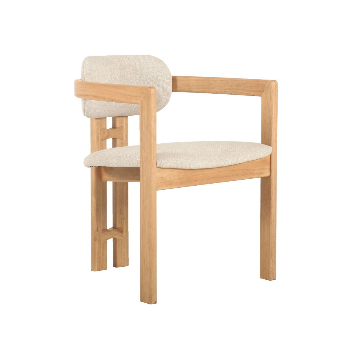 Atlantis Rubberwood Upholstered Dining Chair | Wayfair North America