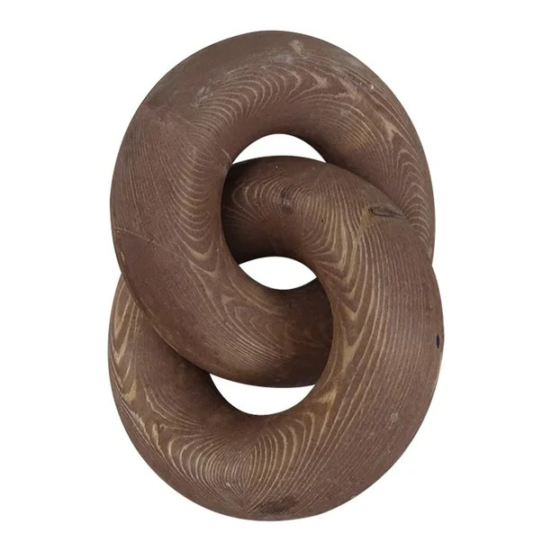 2-Link Wood Knot Decor Wood Chain Link Decor Wood Decor for Living Room, Bedroom,Shelf, and Coffe... | Walmart (US)