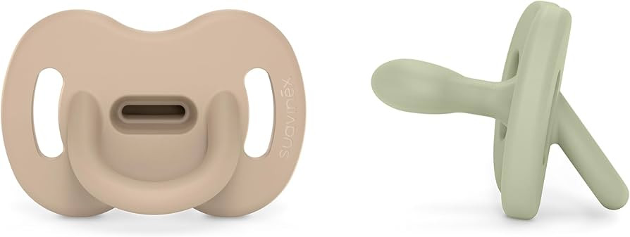 Color Essence SX PRO Silicone Baby Pacifier 2Pk, Made with 100% Soft Silicone, Baby Essentials Pe... | Amazon (US)