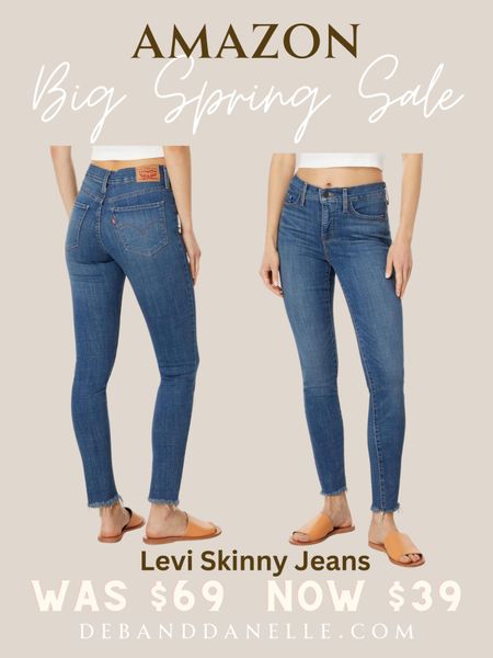 My Levi skinny jeans with the frayed bottoms are on sale! #bigspringsale #jeans

#LTKsalealert #LTKmidsize