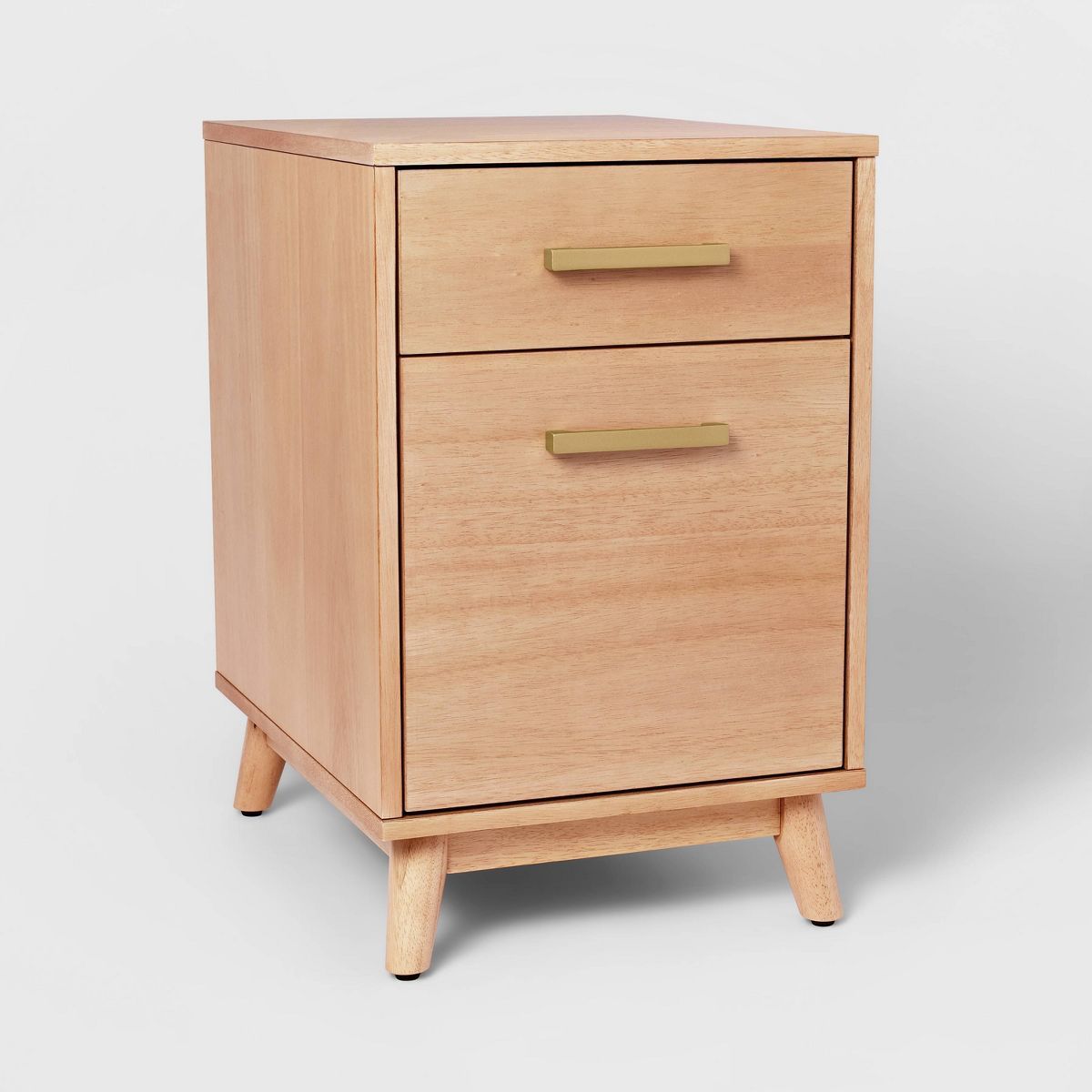 Wood Mid Century File Cabinet Light Brown - Threshold™ | Target