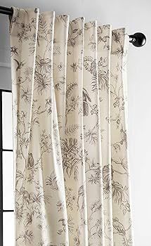 Maison d' Hermine Curtains 100% Cotton (50"x108") One Panel Easy Hanging with a Rod Pocket & Loop... | Amazon (US)