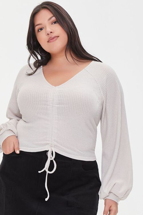 Plus Size Ruched Crop Top | Forever 21 (US)