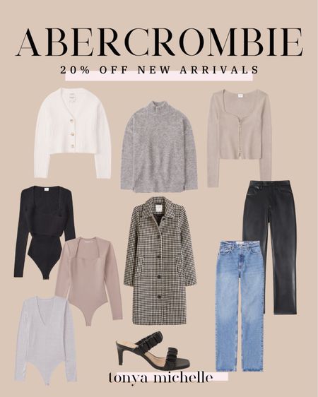 Abercrombie sale new arrivals - faux leather pants outfit - straight jeans on sale - bodysuits and sweaters for fall - thanksgiving outfits women 



#LTKsalealert #LTKSeasonal #LTKCyberweek
