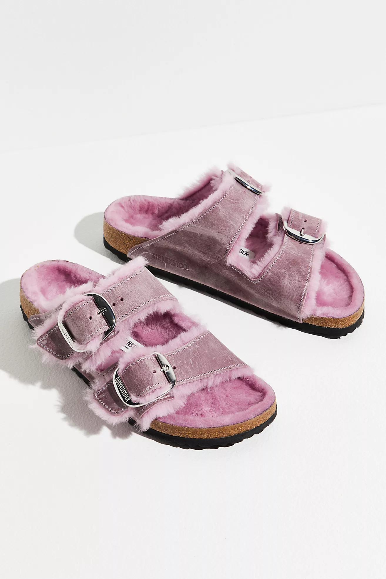 Birkenstock Arizona Big Buckle Shearling Sandals | Free People (Global - UK&FR Excluded)