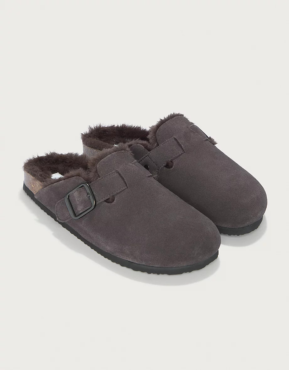 Suede Corkbed Mule Slipper | The White Company UK & ROW
