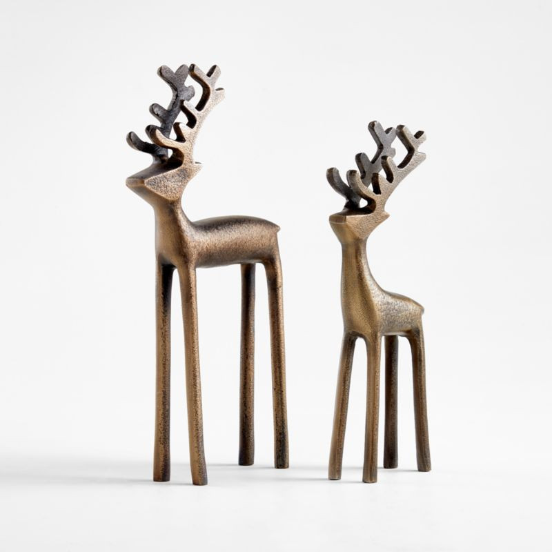Brass Reindeer | Crate and Barrel | Crate & Barrel