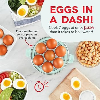Dash Rapid Egg Cooker - Boiler, Poacher & Steamer - Includes Measuring & Recipe Guide - Dishwashe... | Amazon (US)