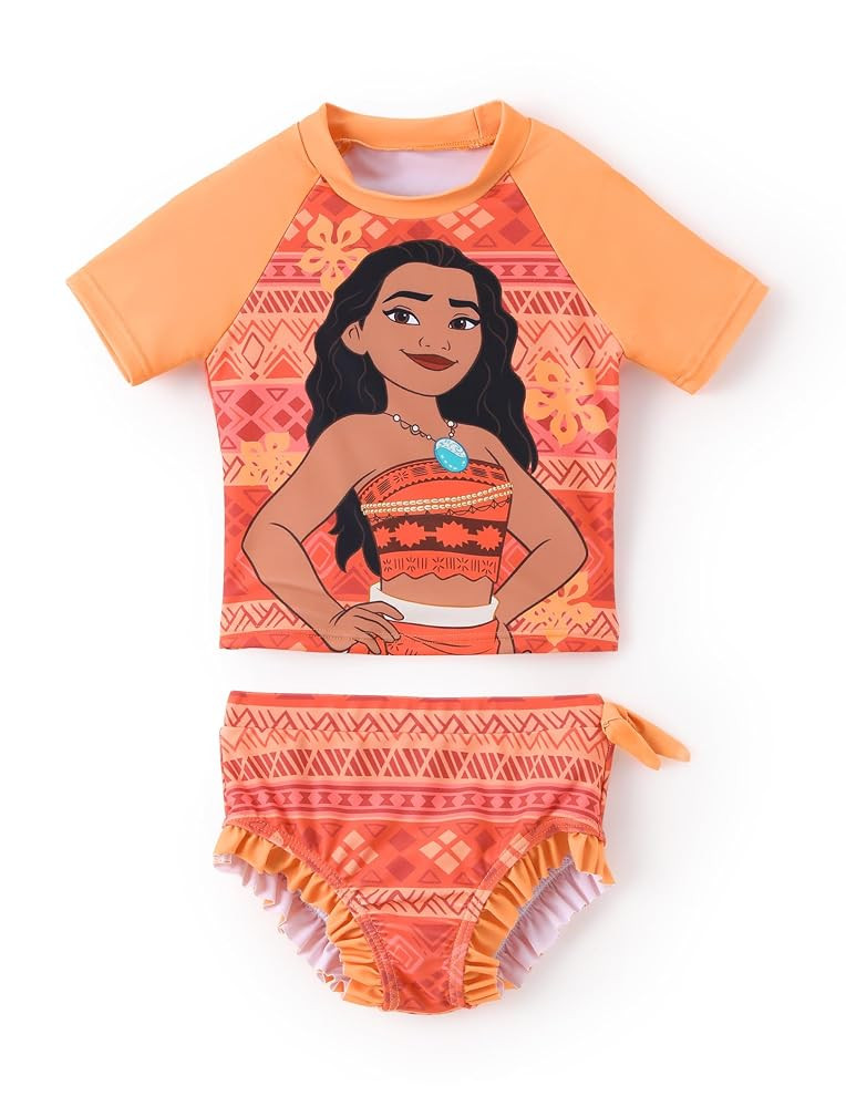 Disney Princess Frozen Elsa Minnie Toddler Girl Swimsuit Summer Tankini Bathing Suit 2 Piece Swim... | Amazon (US)