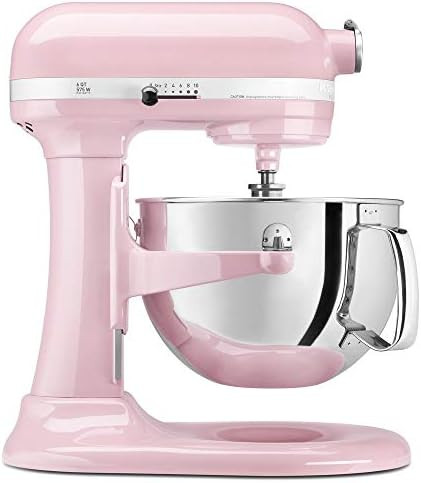KitchenAid KP26M1XPK 6 Qt. Professional 600 Series Bowl-Lift Stand Mixer - Pink (Renewed) | Amazon (US)