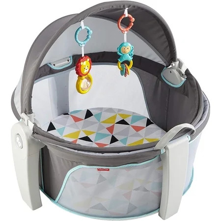 Fisher-Price On-the-Go Baby Dome, Grey/Blue/Yellow/White | Walmart (US)