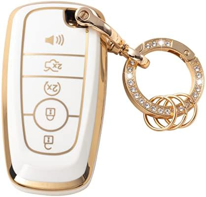 Gematay for Ford Key Fob Cover with Keychain, Key Shell Case for Ford Edge Escape Expedition Expl... | Amazon (US)