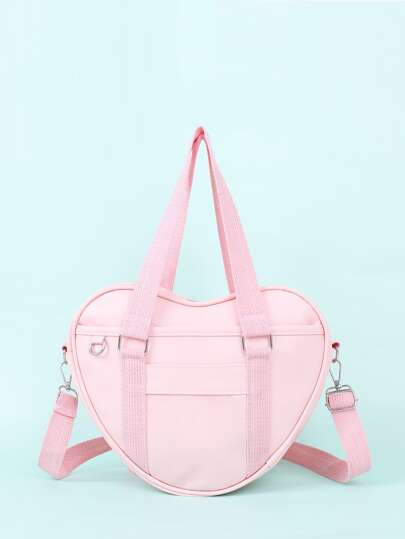 Minimalist Heart Shaped Shoulder Tote Bag | SHEIN